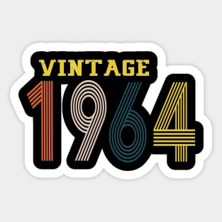 1964 vintage retro year Sticker